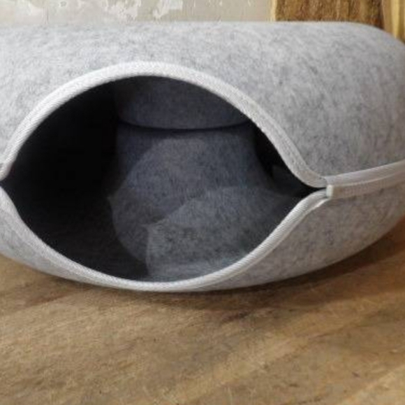 Cat Tunnel Bed With Ventilated Window For Indoor Cats, 20", Lig… - Picture 8 of 8